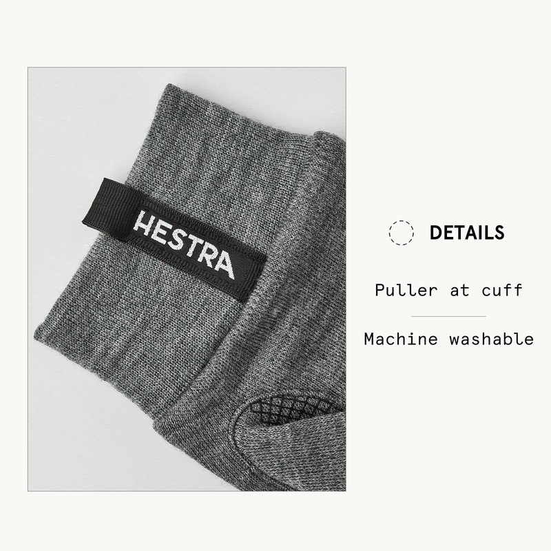 Hestra Merino Touch Point Liner - Touch Screen Compatible Lining
