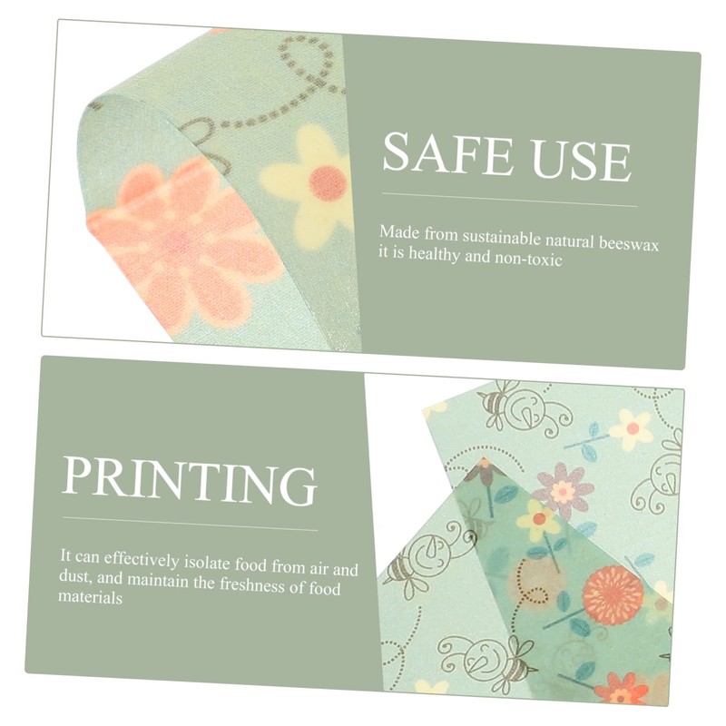 KOMBIUDA 3pcs Beeswax Food Wraps for Bowl Reusable Food Preservation