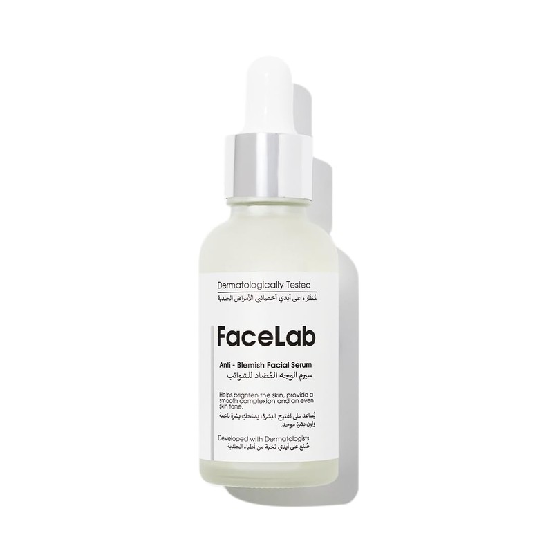 FaceLab Anti-Blemish Serum, Advanced Peptide, Niacinamide Formula, Even Skin Tone,