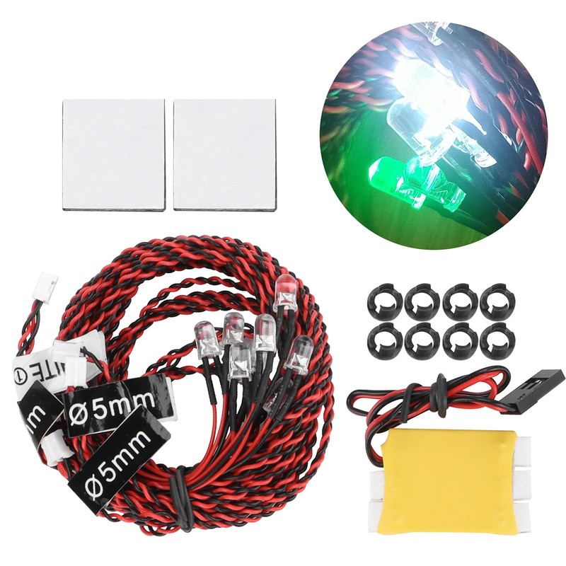 01 02 015 LED Light Kit, RC Airplane Flash RC