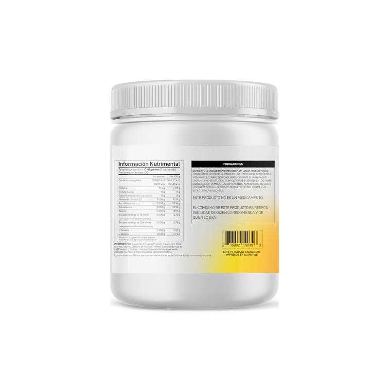 Primetech Nutrition Pre Entreno PRE-XPLODE, Sabor Manzana