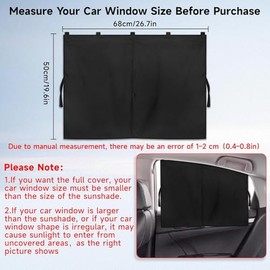 Parasol Ventana Lateral de Dibujos Animados, Parasol Coche Nino, Parasol magnético para Coche, Protector de Sol para Carro niños, Cortina para Auto tu Hijo protección contra el Sol (Nergo)