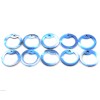 Pack of 10 Blue Camo Military Army ID Dog Tag Rubber Silicone Silencers