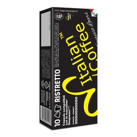 Italian Coffee for Espresso Lovers capsules compatible with Nespresso Original Line machines, Regular pods (100 Count (Pack of 1), Ristretto Regular)