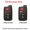 KUNIO Fluorescent Key Fob Cover Case Fit for Toyota 86