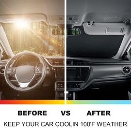 Bekantogy Car Windshield Sun Shade Compatible with Ineos Grenadier 2020-2025 Windshield Sunscreen Heat Shield Folding Windshield Sunshade UV Protection (US Flag)