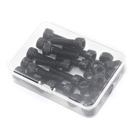 (15 Sets) M8 x 20mm Bolts and Nuts Set Socket Head Cap Screws 12.9 Grade Alloy Steel Black Full Thread