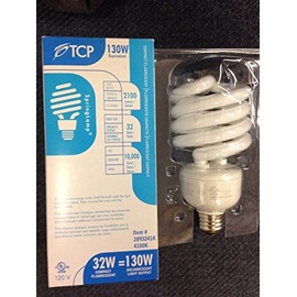 12 Pack TCP 2893241K 32W 4100K Spiral Medium Base 10M Npf Springlamp Compact Lamps 29063