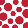 Creative Converting 16 Count Chevron and Polka Dots Lunch Napkins,