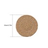 Gracelife 6pcs Cup Mat Pure Cotton Thread Weave Round Drink
