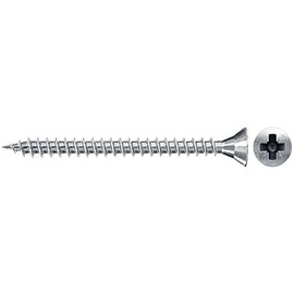 fischer Chipboard Screw FSPII 3.0 x 12 Countersunk Head Blue-Galvanised Full Thread Phillips PZ