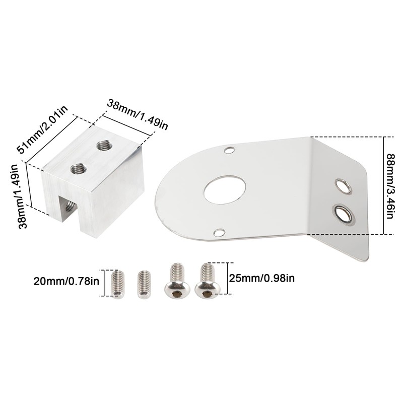 Areyourshop 45 Degree Universal Watermelon Light Mount Frame Bracket Angled