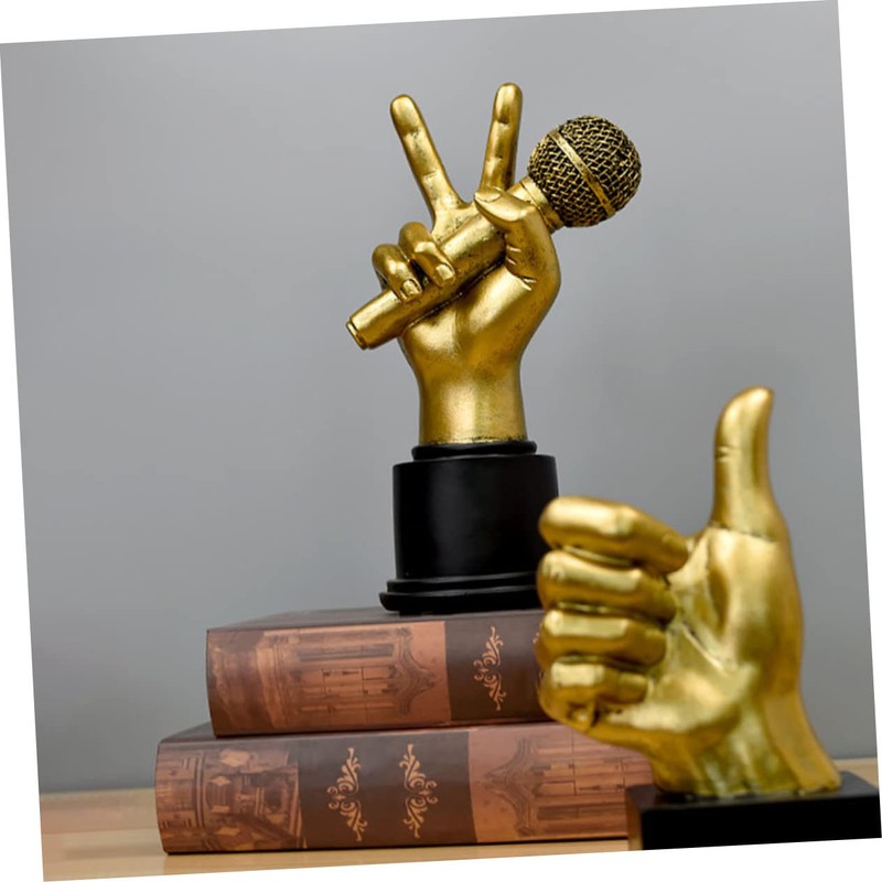 Ciieeo Desktop Ornaments Decorative Knick Knacks Desk Topper Sculpture Hand