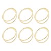 12pcs Spiral Napkin Rings Matte Gold Electroplating Prevent Fading Table