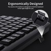 AUSDOM Y2 Wired USB Keyboard with Number Pad,Spill-Resistant,Chiclet Keyboard,Adjustable Tilt,