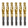 6-pc 1/4-20NC Combination Drill Tap Bit Set SAE, 1/4" UNC-20