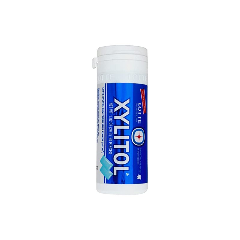 Lotte Xylitol Fresh Mint Gum 1.02 OZ (Pack of 1)