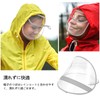 LIOOBO Rain Hood with Visor Clear Plastic Rain Hat Wide