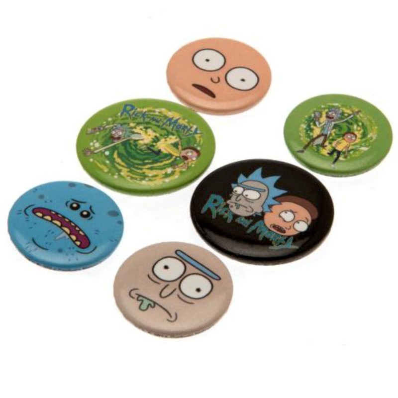 GB eye Rick & Morty Characters Badge Pack