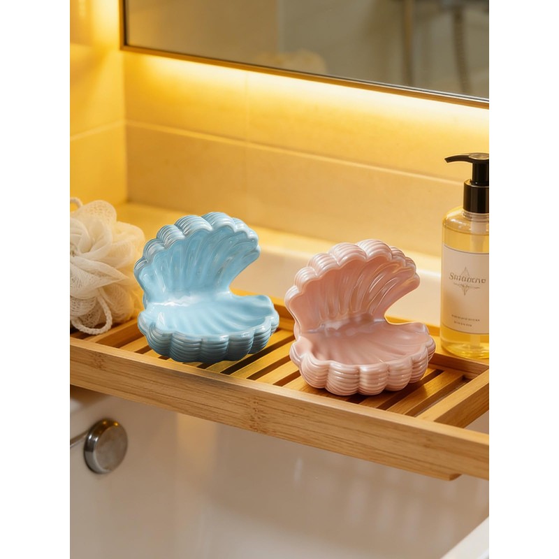 Shell Jewelry Storage Silicone Mold, 2 Pieces Ocean Shell Resin
