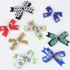 Soccer Hair Accessories, Soccer Hair Bows, Soccer Ball Bow，Soccer Ribbon