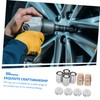 Zerodeko 10 Pcs Car Wheel Lock Lug Nuts Theft Chrome