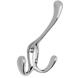 Designers Impressions 58674 Polished Chrome Heavy Duty Coat & Hat Hook