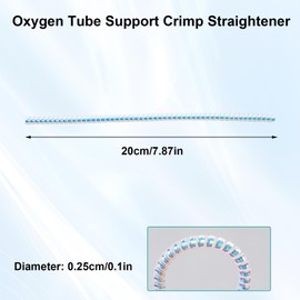 10 Pack Oxygen Tube Support Crimp Straightener for Oxygen Concentrator Machine, Oxygen Tubing Support for Oxygen Concentrator Oxygen Tank Oxygen Hose Nasal Cannula Oxygen Accessories (Radiant Silver)