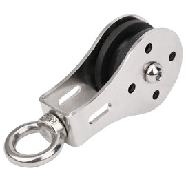 MUNEFE Cable Pulley Wheel, Stainless Steel Swivel Pulley Block, Pulley System Cable Pulley Traction Wheel for Pulley System Lifting Gym Equipment