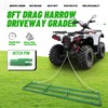 Wutist 8FT Drag Harrow Driveway Grader Heavy Duty Tow Behind