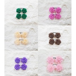 10mm Formica Rose Decoration / Plastic Rose / Ribbon Craft / 10mm 호마이카 장미장식/플라스틱 장미/리본공예