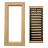 Homewell White Oak Wood Floor Register, Flush Mount Vent with