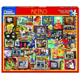 White Mountain Puzzles Retro Puzzle (550 Pieces)