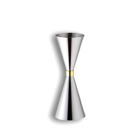 304 Stainless Steel Cocktail Measuring Cup, Professional Jigger Spirit Measure with Mark 30/60 ml Silver with Measuring Markings