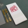 'Stylised Pink Elephant' Cotton Napkin/Dinner Cloth (NK00042303)
