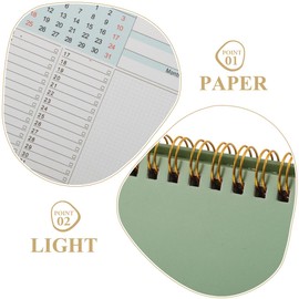 Small Desk Calendar 2026: Standing Flip Desktop Calendar Monthly Planner With Thick Paper For Home Office Decor Daily Scheduling Weekly Planner Jul 2025 to Dec 2026 - Green