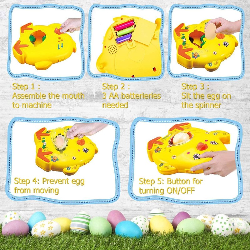 Abnaok DIY Easter Egg Decoration, Easter Eggs Decoration Set, Easter