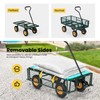VIVOHOME Heavy Duty 550 Lbs Capacity Mesh Steel Garden Cart