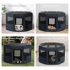 PETSFIT Dog Playpen, 45.5" Sturdy Pop Up Dog Kennel Foldable