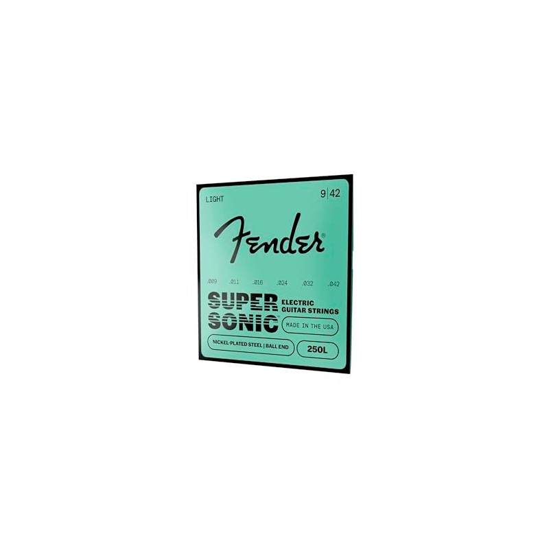 Fender Cuerdas Super 250’s de Acero Niquelado, para Guitarra Eléctrica,