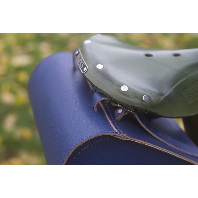 London Craftwork Large Bicycle Bag Genuine Leather Saddle Handlebar Frame