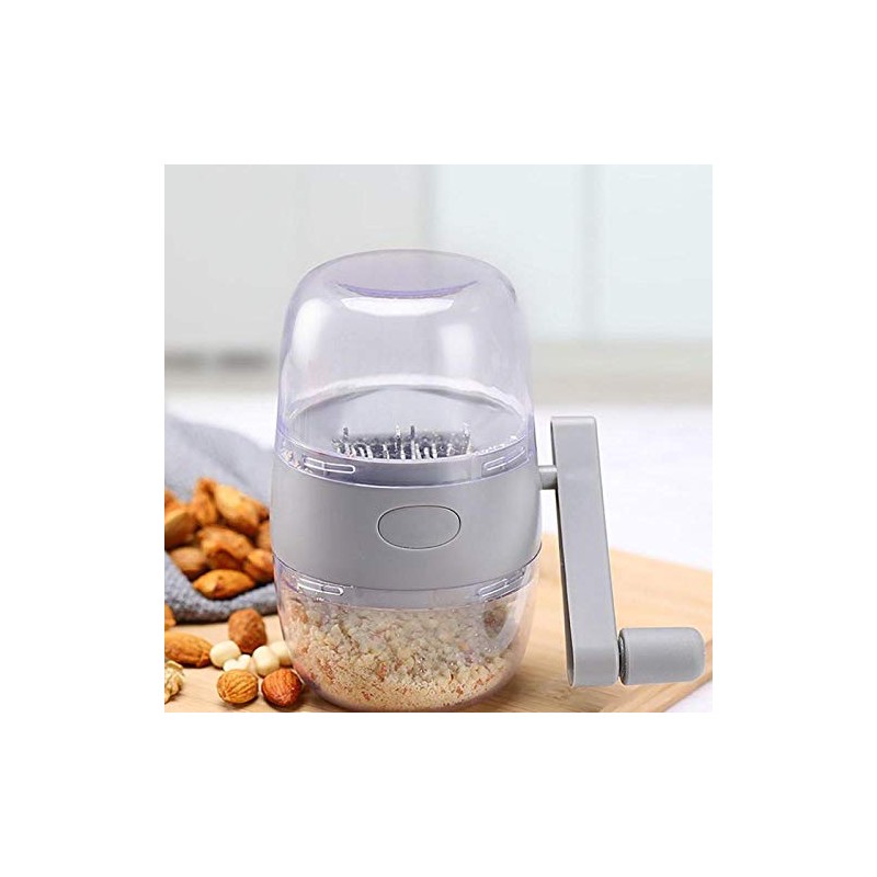 TEQIN Nut Chopper Grinder, Manual Nut Grinder Multifunctional Dried Fruit