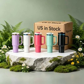 Rainbow Plated 40oz Tumbler Heat Press Machine with Stocked Parts for Sublimation Printingcolor: black & white mixed, capacity: 40 oz