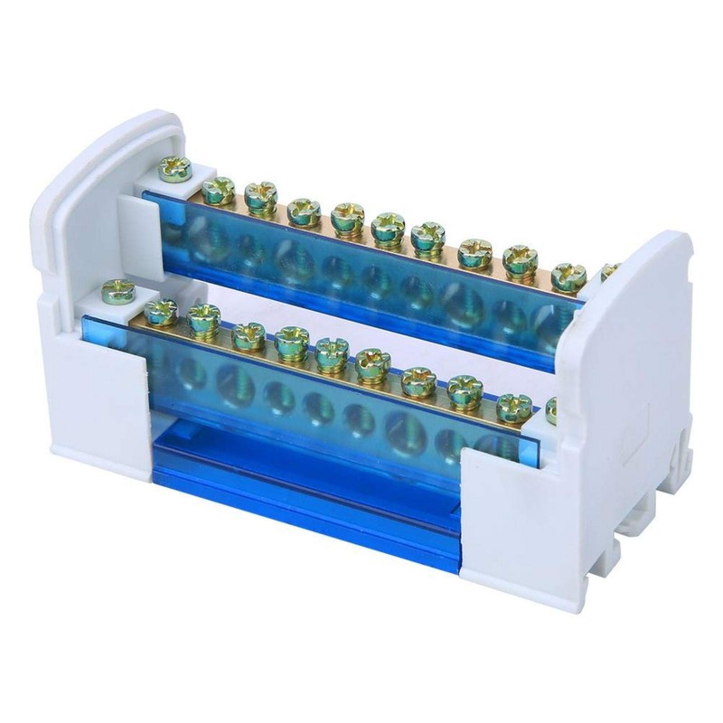 Terminal Distribution Box, Din Rail Mount 125A / 500V 2x11