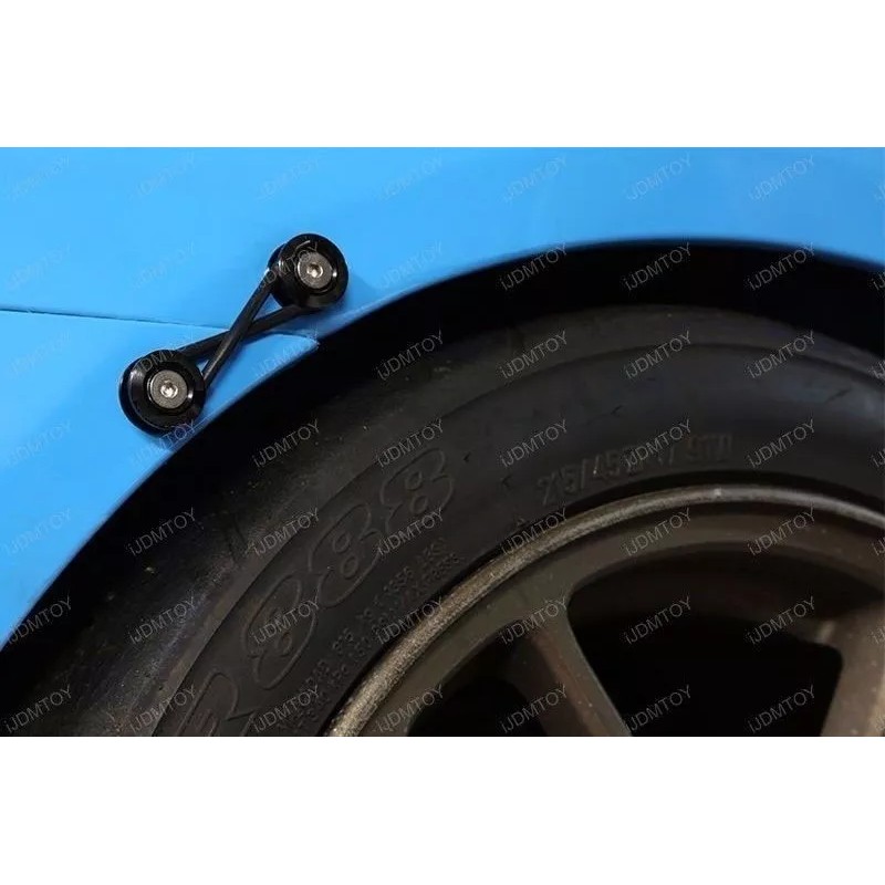 NONE SILVER JDM BUMPER Quick Release Fasteners For Car Trunk