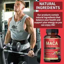 Taoters Maca 120 Capsules x 3 Bottle,Support