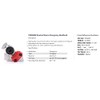 Torque 37° Bracket Mount Emergency Gladhand (Red) | Aluminum Air