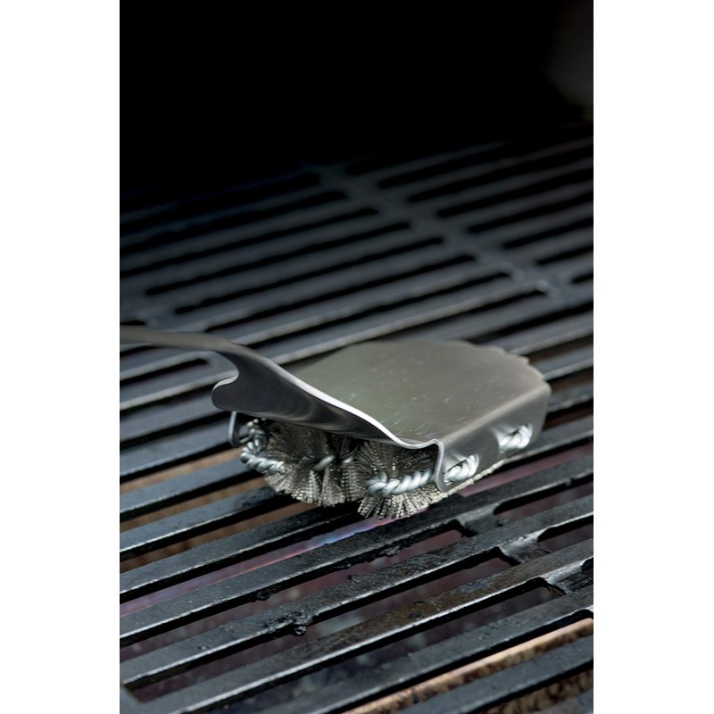 Weber Style Stainless Steel Grill Brush With Replaceable Head