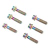 6pcs Bike Stem Bolts Ti Alloy M5x18mm Bicycle Stem Bolts