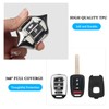 MILD EAST for Honda Key Fob Cover with Key Chain,